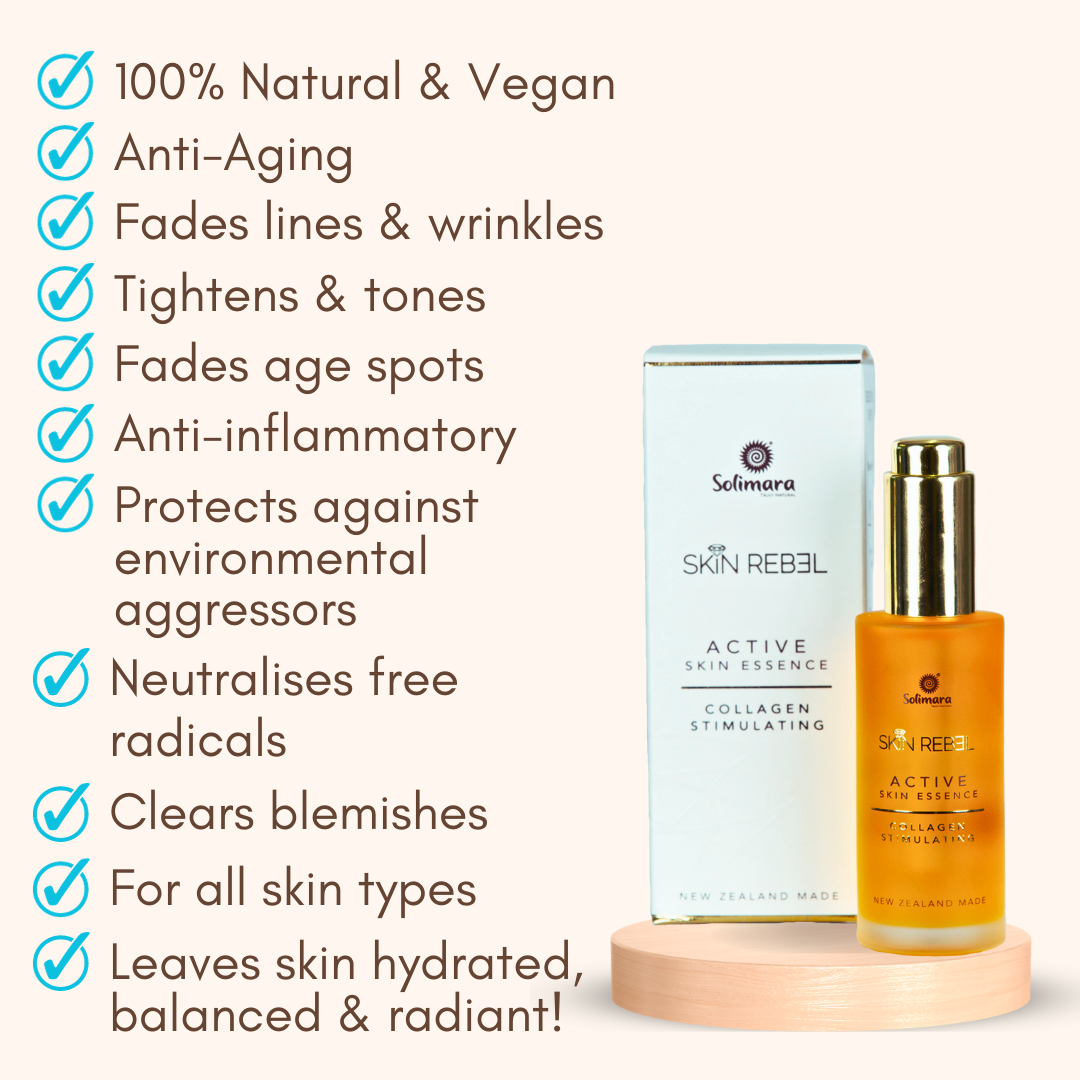 Skin Rebel Active Serum Collagen Stimulating | Solimara Truly Natural Skin Rebel Active Serum Collagen Stimulating antiaging